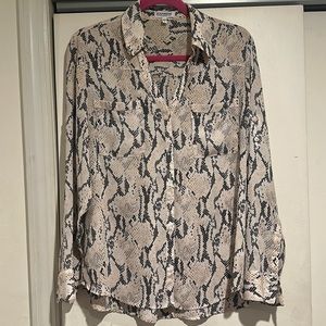 Snake print blouse
